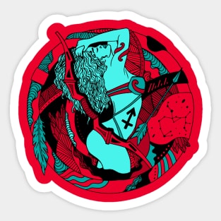 Turqred Sagittarius Beauty Sticker